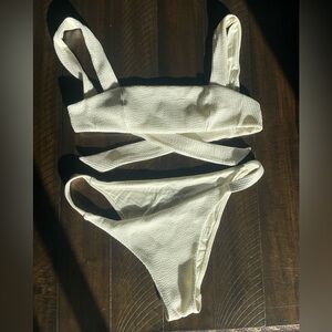 Monday Swimwear Cream Bikini Set